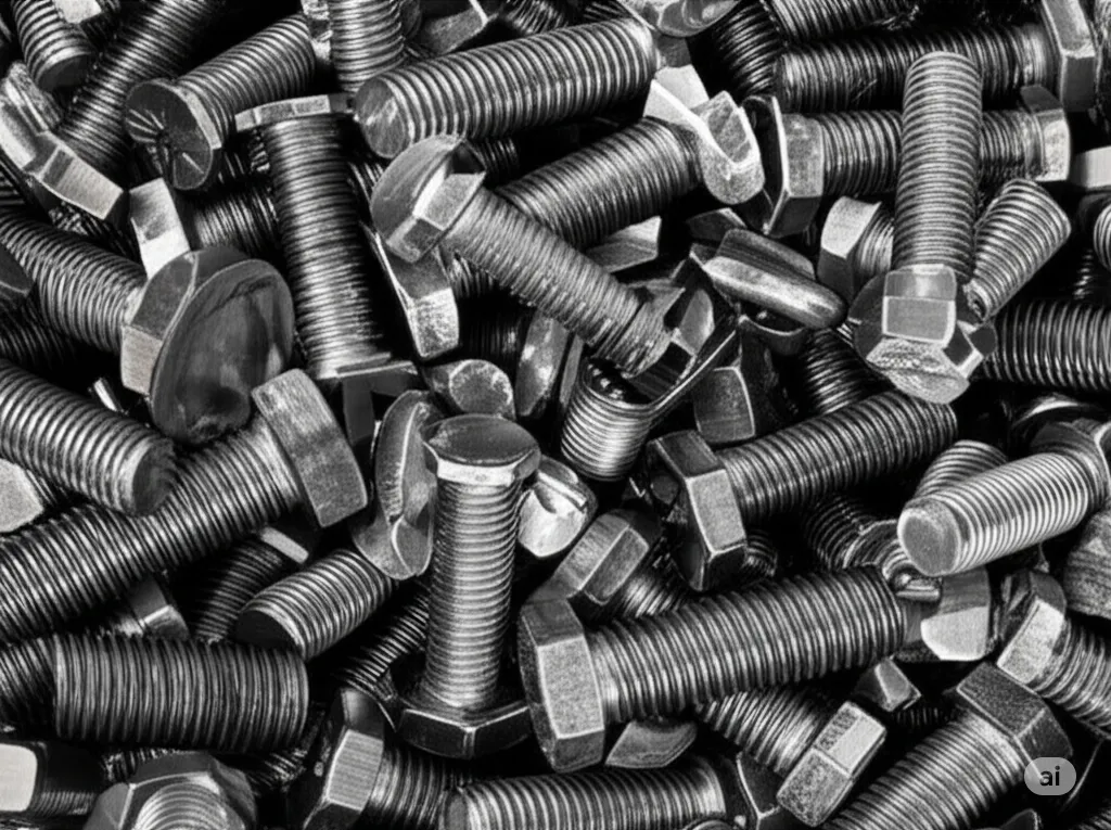 High-tensile steel industrial nuts and stud bolts