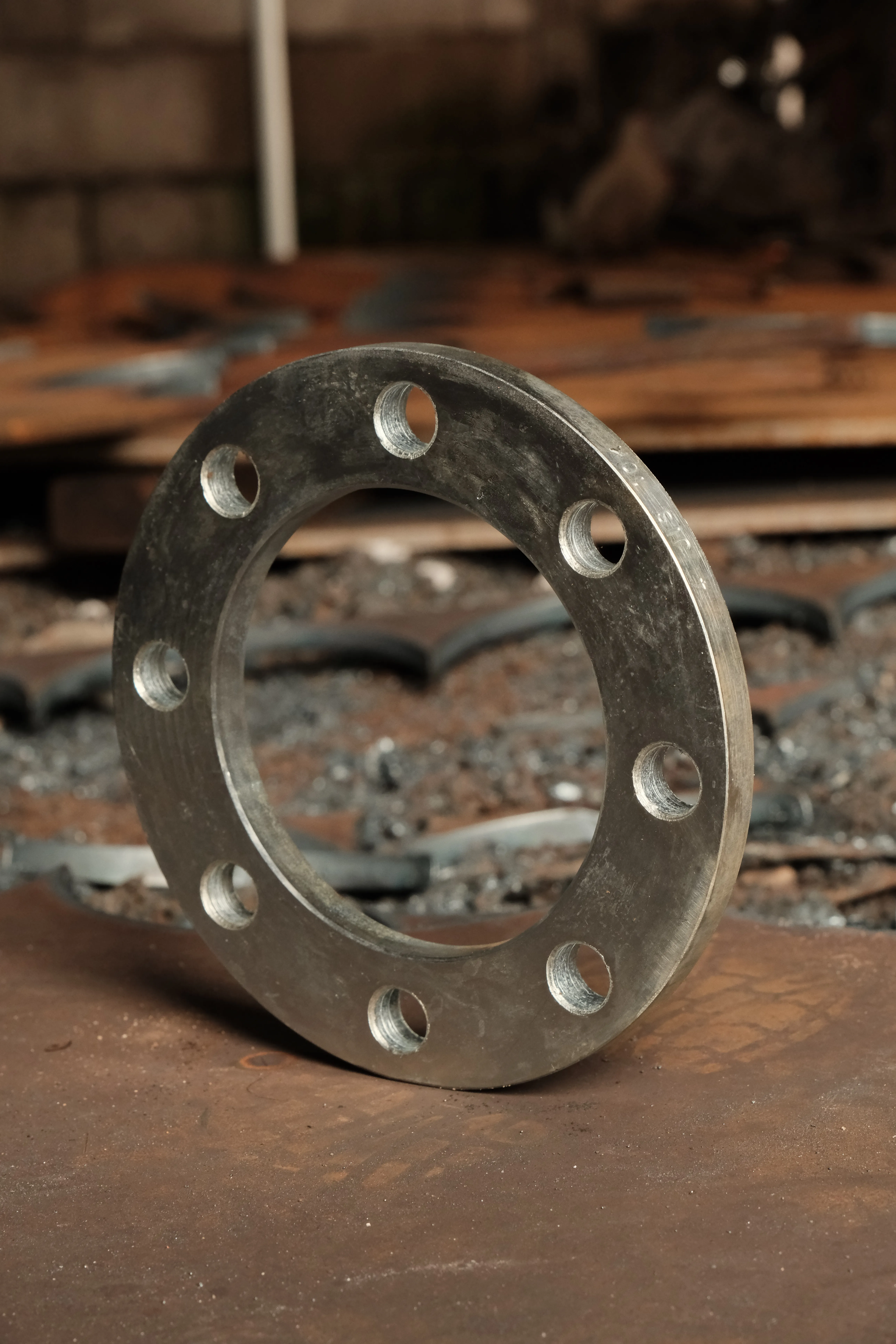High-grade steel industrial pipe flange