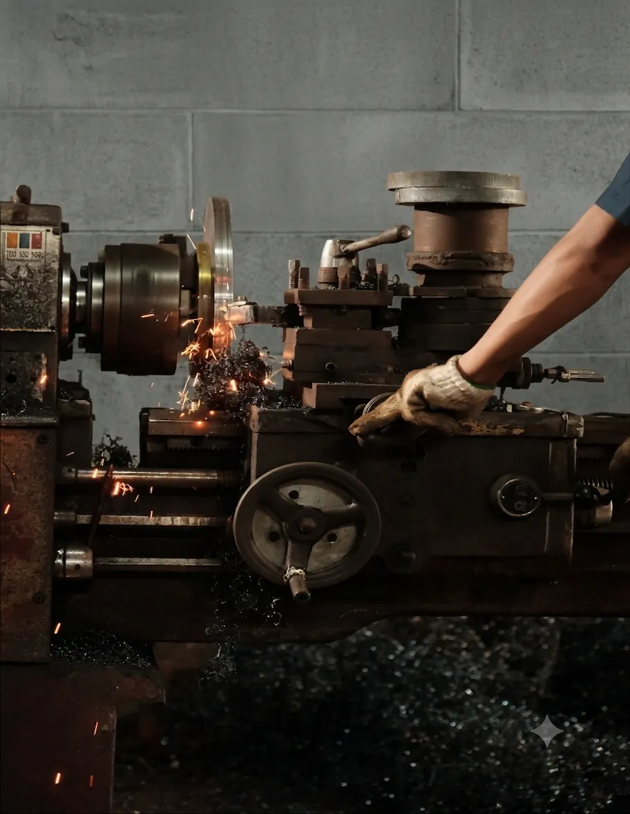 Machine used to shape the flange